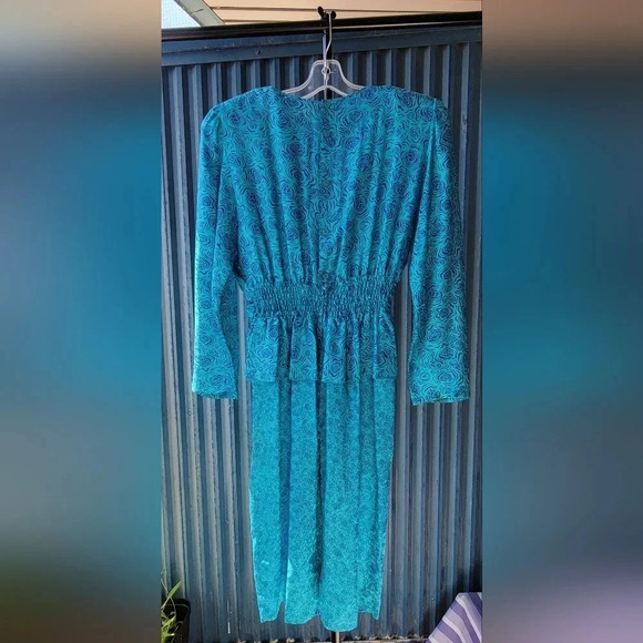 Nora Noa Blue Dress  Vintage Petite 10 - Picture 4 of 10